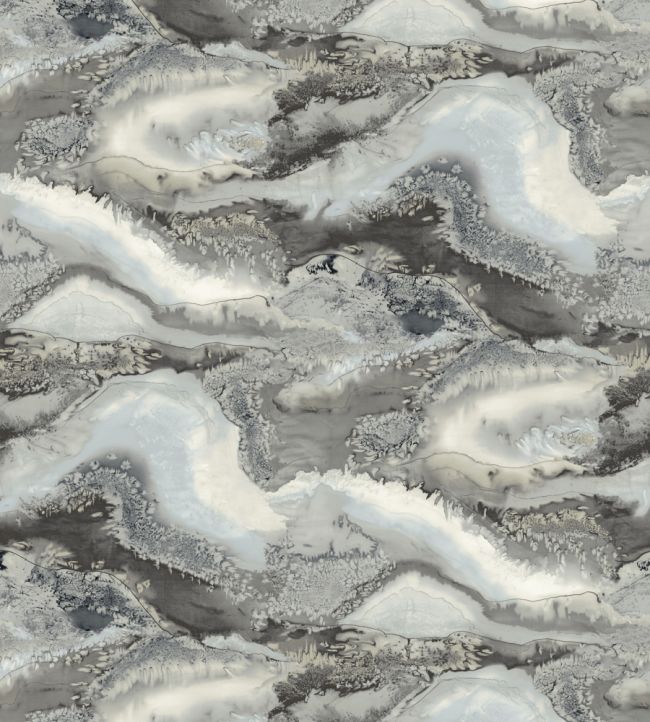 Reflected Obsidian Wallpaper - Azurite - HQN2112852 - Harlequin - Morris Wallpaper