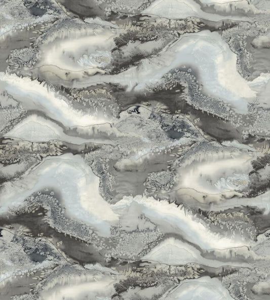 Reflected Obsidian Wallpaper - Azurite - HQN2112852 - Harlequin - Morris Wallpaper