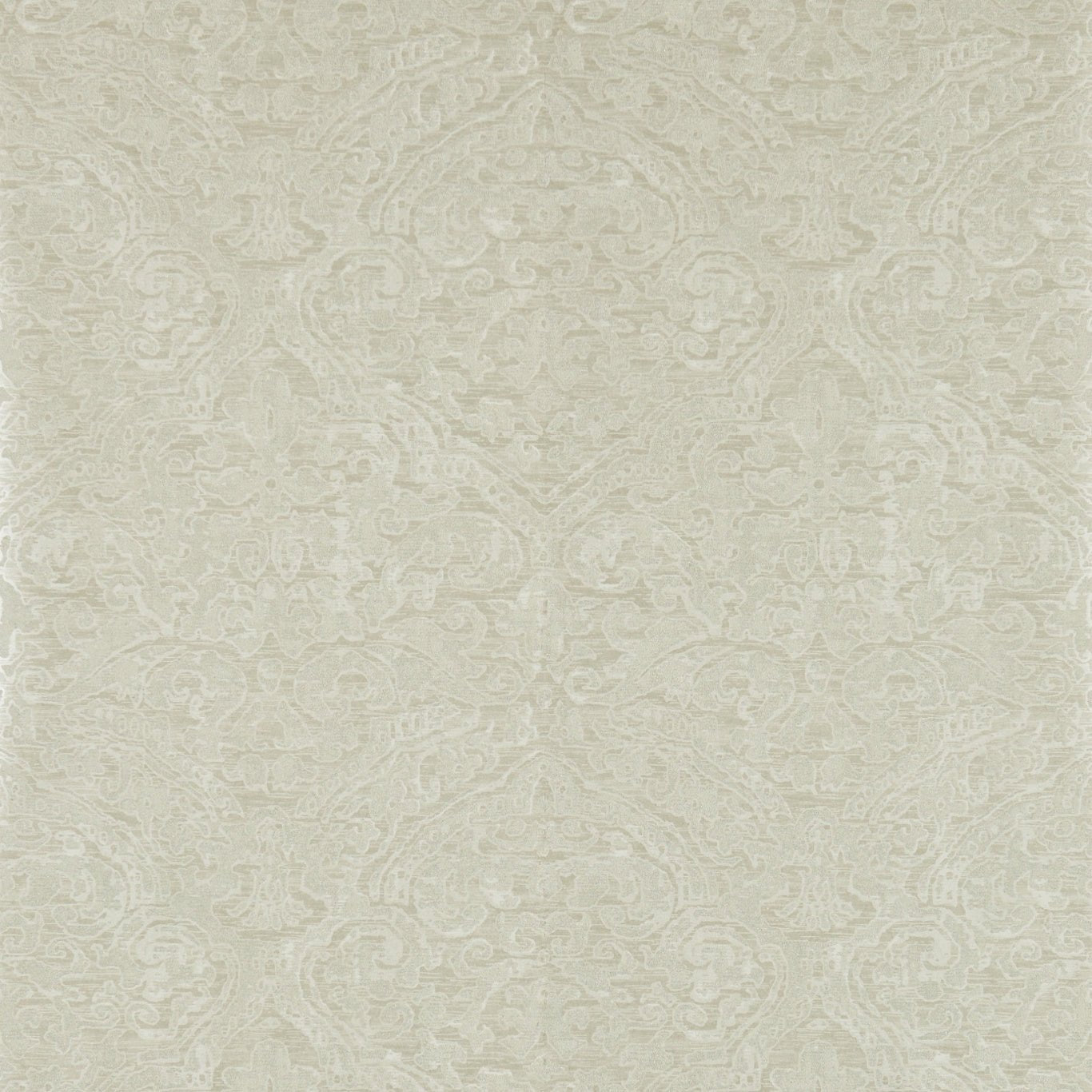 Renaissance Damask Wallpaper - Linen - ZCON312024 - Zoffany - Morris Wallpaper
