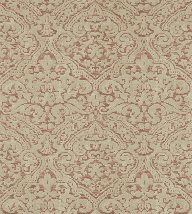 Renaissance Damask Wallpaper - Russet - ZCON312026 - Zoffany - Morris Wallpaper