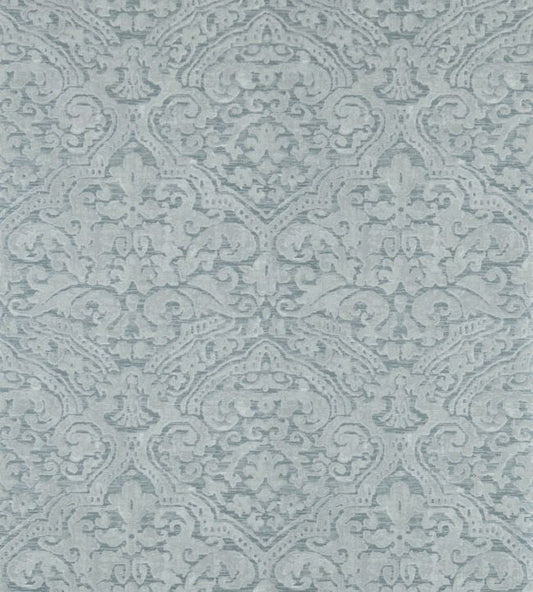 Renaissance Damask Wallpaper - Stockholm Blue - ZCON312023 - Zoffany - Morris Wallpaper