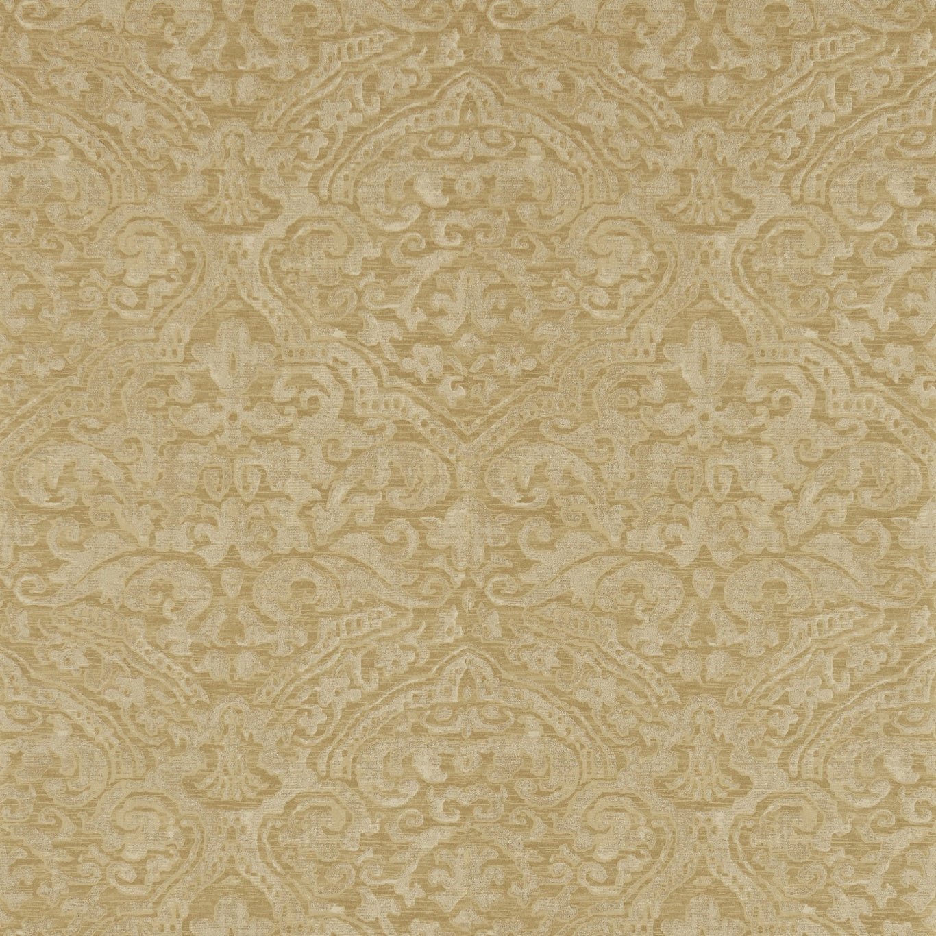 Renaissance Damask Wallpaper - Warm Gold - ZCON312025 - Zoffany - Morris Wallpaper