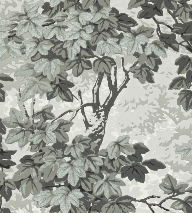 Richmond Park Wallpaper - Charcoal - ZINW310059 - Zoffany - Morris Wallpaper