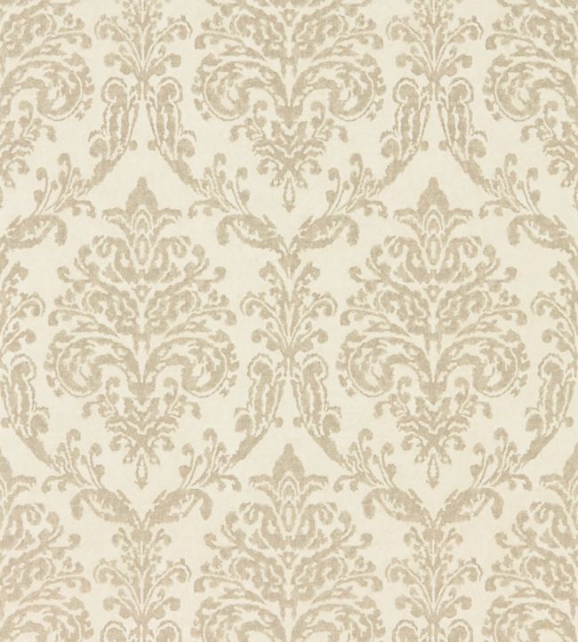 Riverside Damask Wallpaper - Cream/Gold - DWAP216288 - Sanderson - Morris Wallpaper