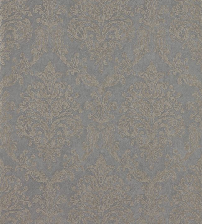 Riverside Damask Wallpaper - Mole/Copper - DWAP216290 - Sanderson - Morris Wallpaper