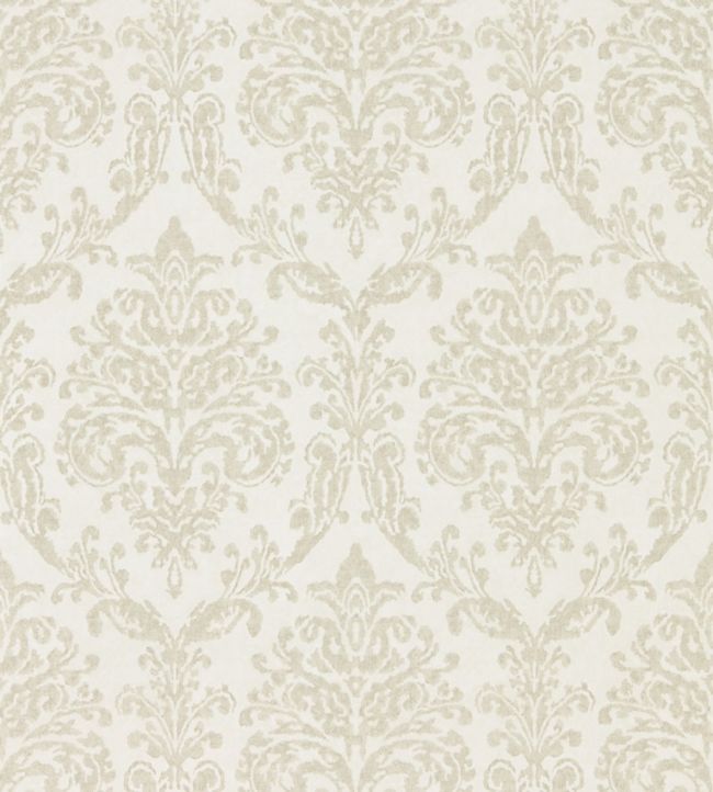 Riverside Damask Wallpaper - Oyster/Pearl - DWAP216287 - Sanderson - Morris Wallpaper