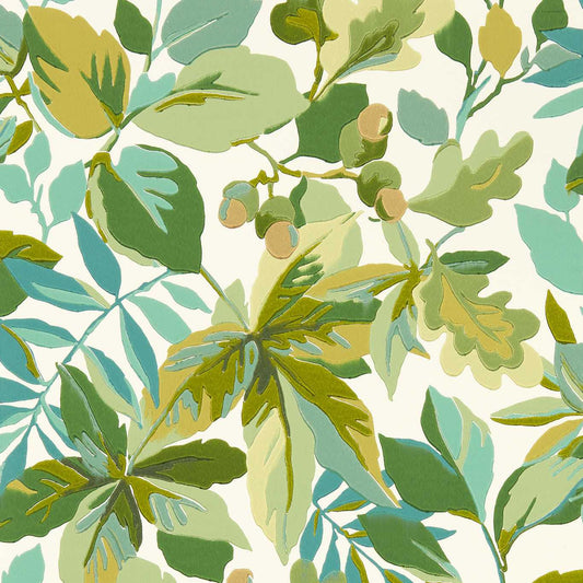 Robin’s Wood Wallpaper - Botanical Green - DABW217223 - Sanderson - Morris Wallpaper