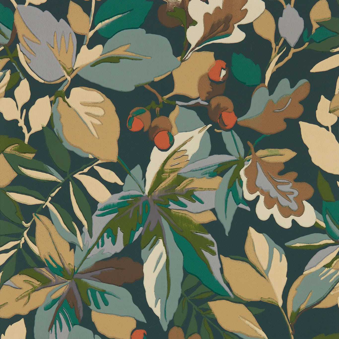 Robin’s Wood Wallpaper - Forest Green/Sap Green - DABW217224 - Sanderson - Morris Wallpaper