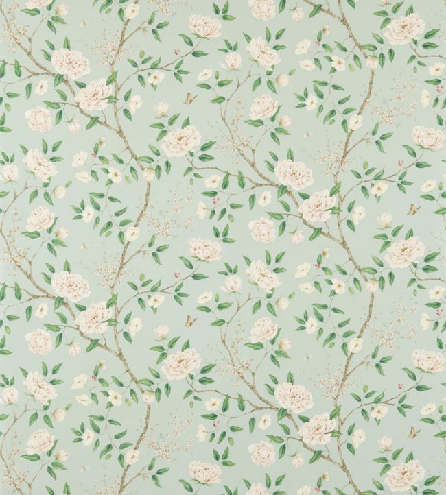 Romeys Garden Wallpaper - Sea Green - ZWOO311336 - Zoffany - Morris Wallpaper