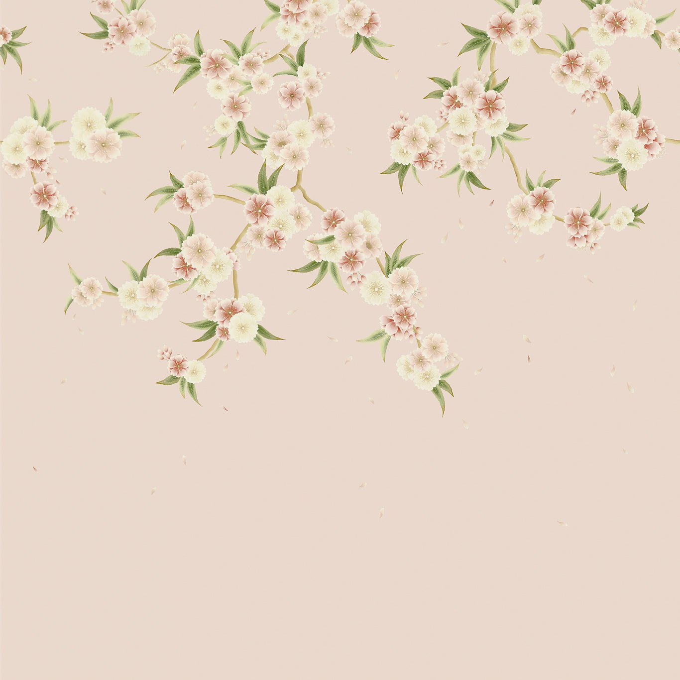 Rosa Wallpaper - Blush Pearl/Peony/Meadow - Harlequin - HDHW112887 - Morris Wallpaper