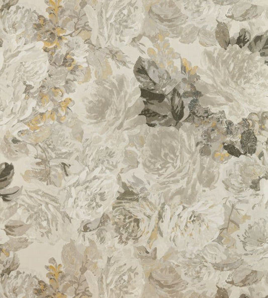 Rose Absolute Wallpaper - Linen/Gold - ZDAR312853 - Zoffany - Morris Wallpaper