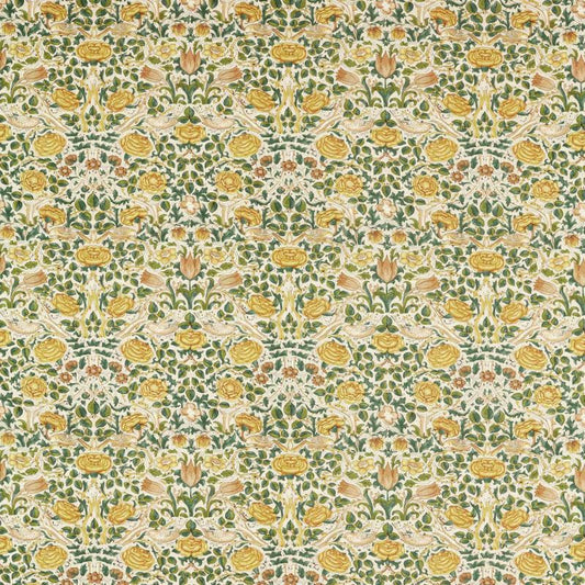 Rose Fabric - Weld/Leaf Green - Morris & Co - 227022 - Premier Wallcovering