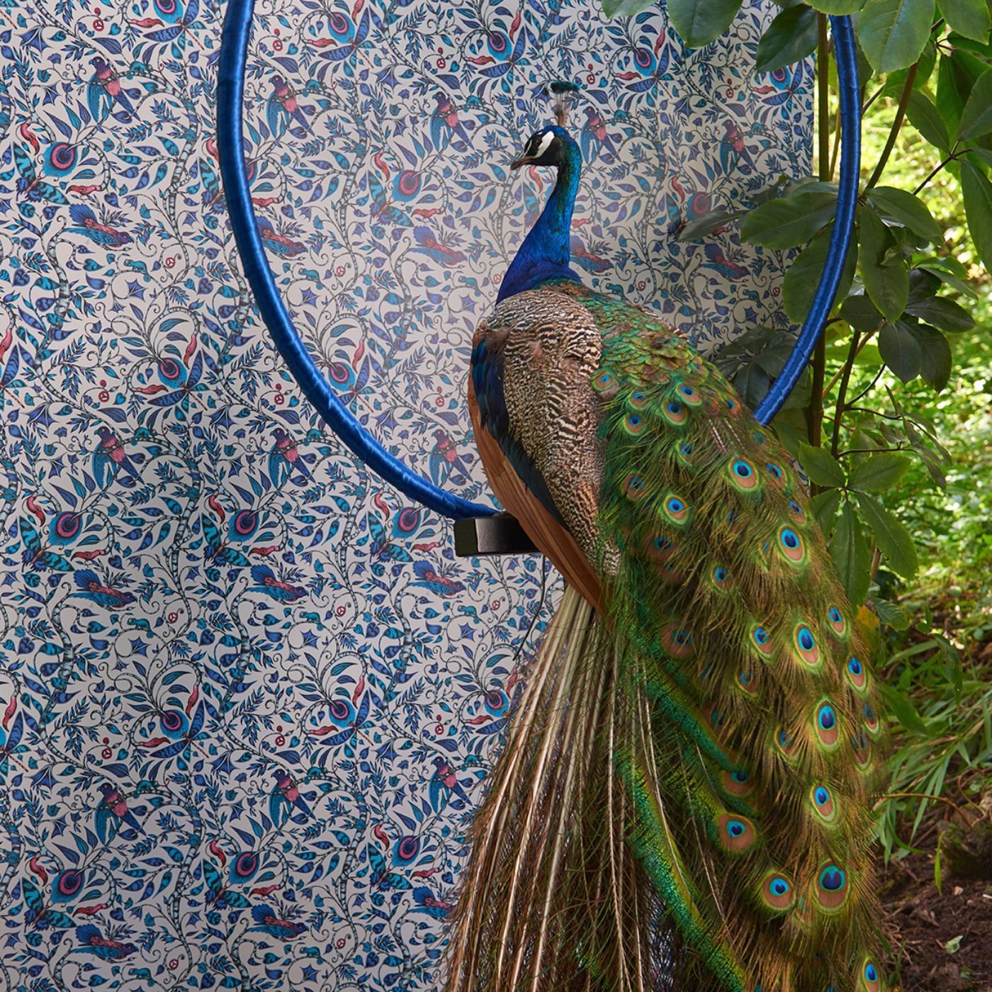 Rousseau Wallpaper - Blue - Clarke & Clarke - W0104/01 - Morris Wallpaper