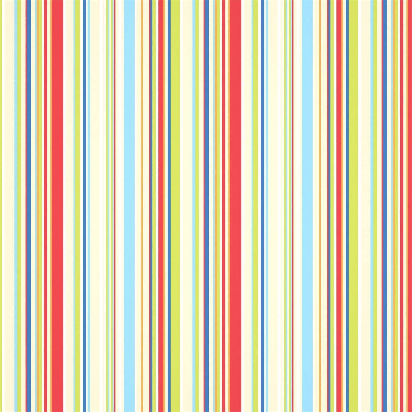 Rush Wallpaper - Strawberry Sailor Blue Apple & Neutrals - HLTF112655 - Harlequin - Premier Wallcovering