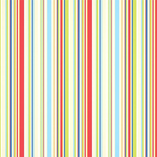 Rush Wallpaper - Strawberry Sailor Blue Apple & Neutrals - HLTF112655 - Harlequin - Premier Wallcovering