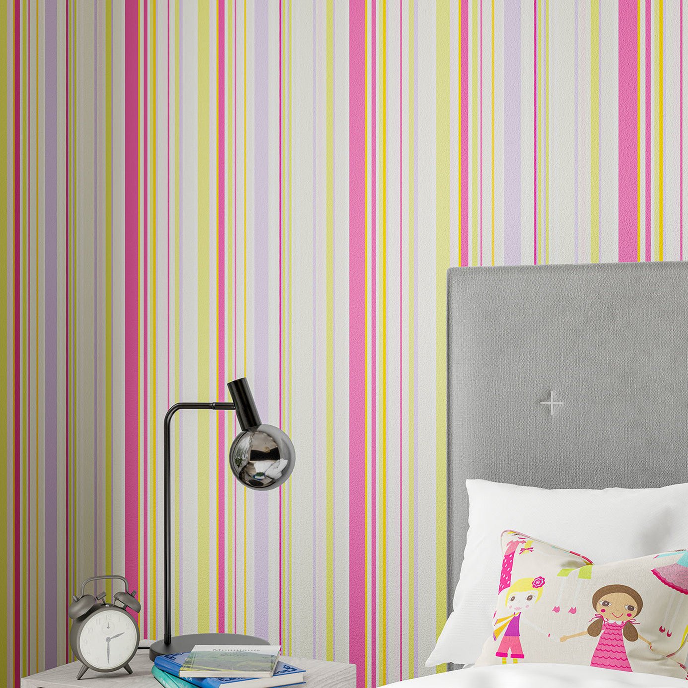 Rush Wallpaper - Strawberry Sailor Blue Apple & Neutrals - Harlequin - HLTF112655 - Morris Wallpaper