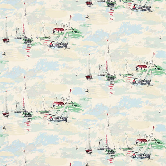 Sail Away Wallpaper - Sea Green - DVIN214588
