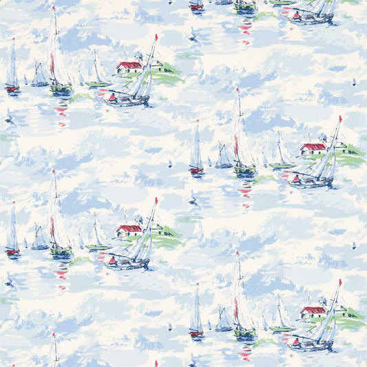 Sail Away Wallpaper - Sky Blue - DVIN214590