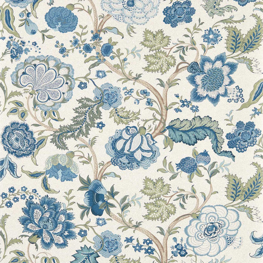 Salisbury Wallpaper - Tetbury Blue - Sanderson - DHIP217487 - Morris Wallpaper