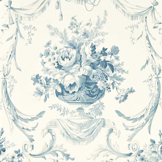 Sanderson - Andromeda's Cup Olympic Blue Wallpaper - DGDW217316 - Morris Wallpaper