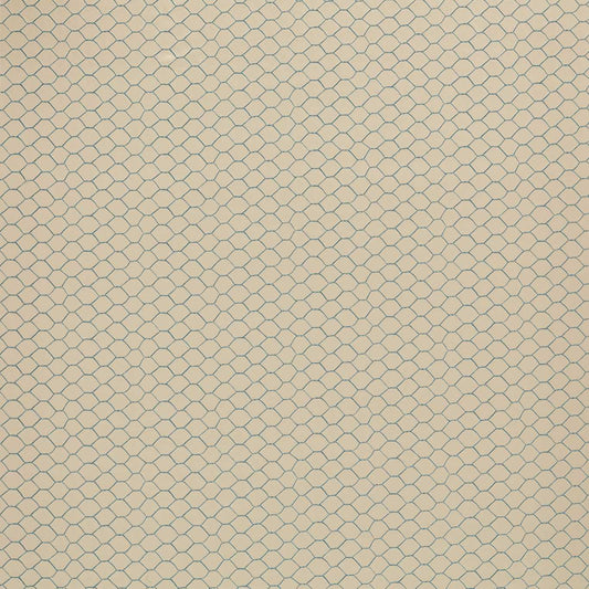Sanderson - Bantam Net Woad Fabric - DGDF237381 - Morris Wallpaper