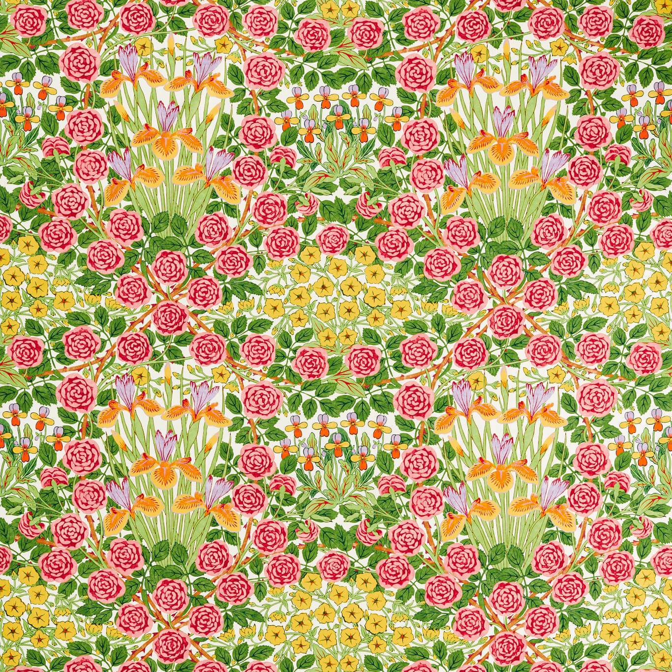 Sanderson - Campanula Sunburst Fabric - MVOF227222 - Morris Wallpaper