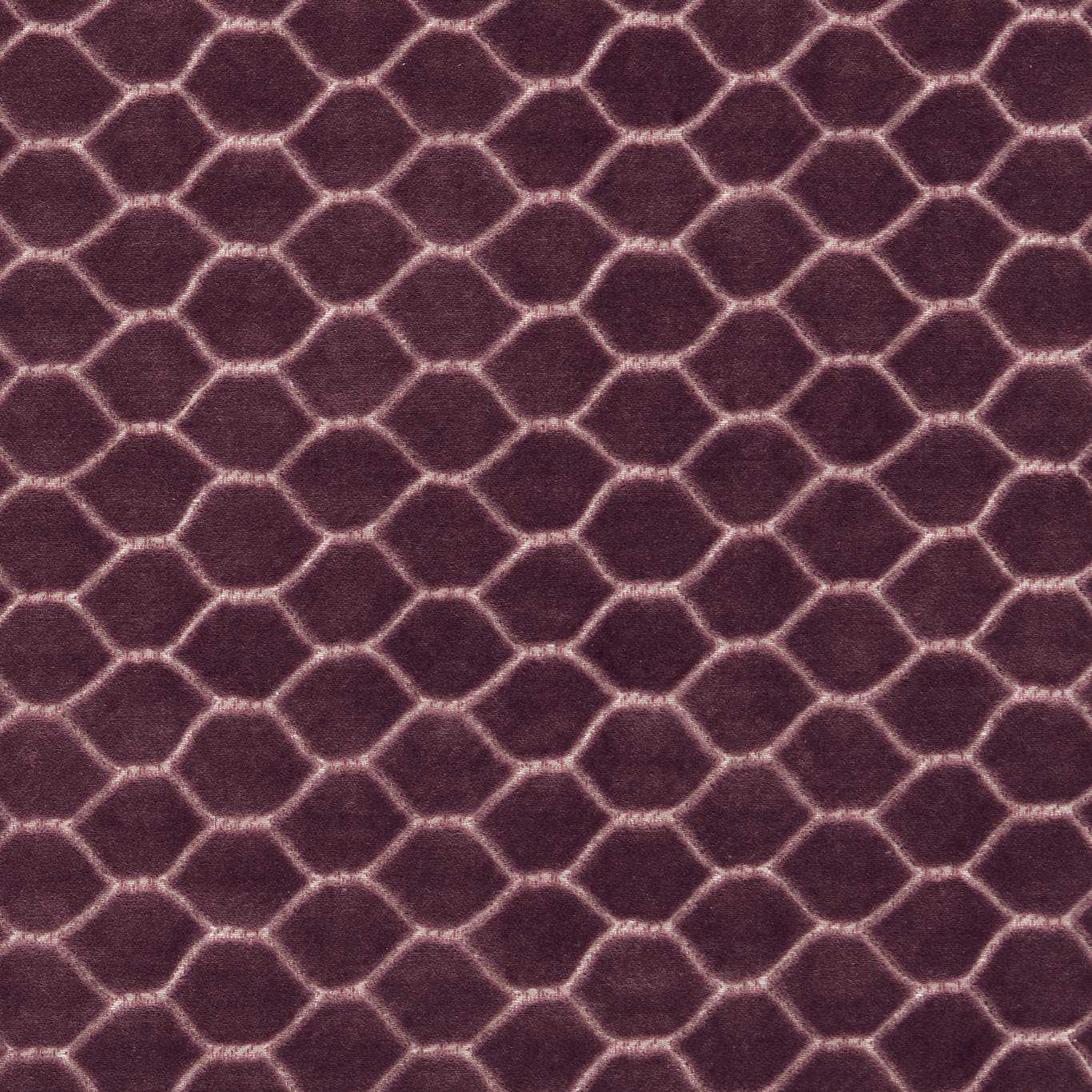 Sanderson - Faraday Velvet Plum Fabric - DGDV237417 - Morris Wallpaper