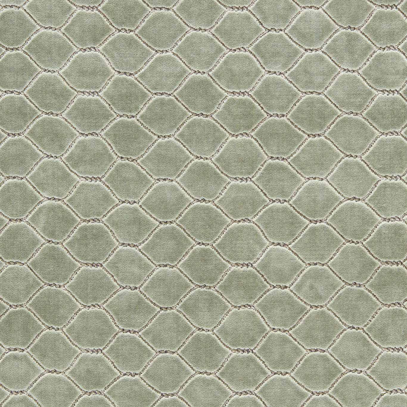 Sanderson - Faraday Velvet Smog Blue Fabric - DGDV237410 - Morris Wallpaper