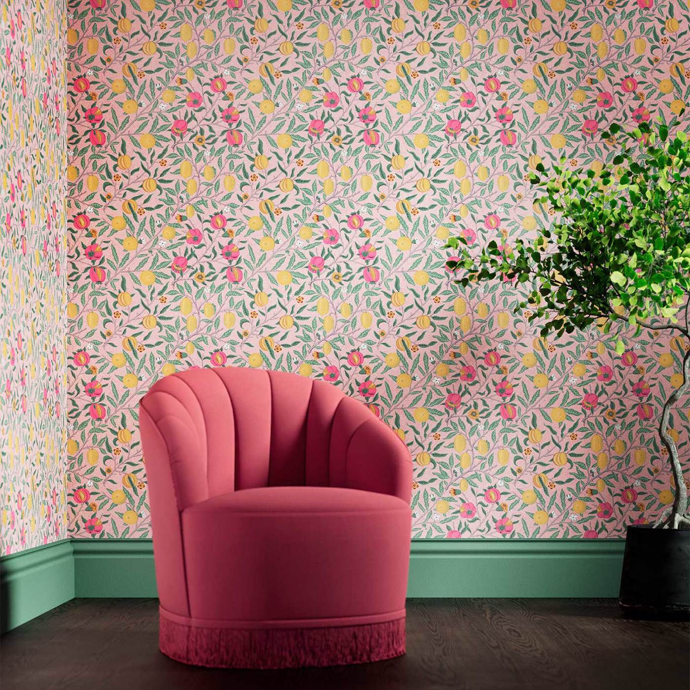 Sanderson - Fruit Stardust Wallpaper - AARC510010 - Morris Wallpaper