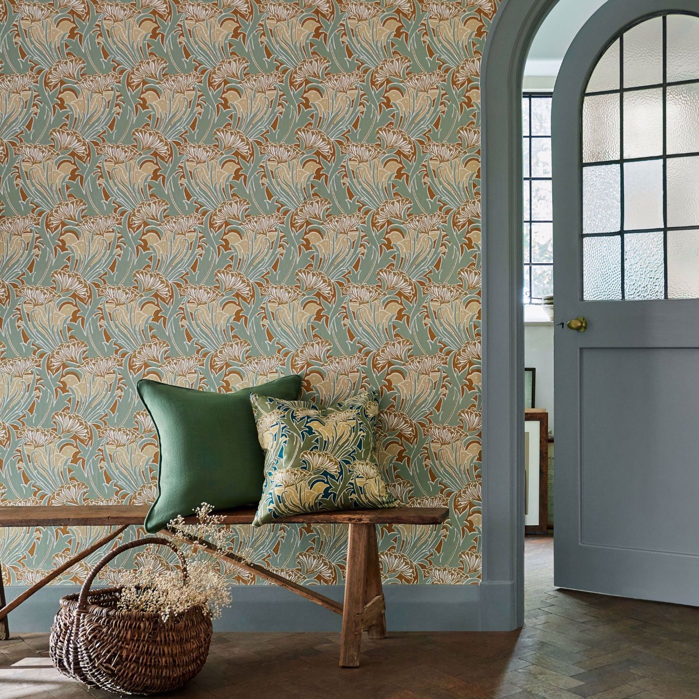Sanderson - Laceflower Pistachio/Lichen Fabric - MVOF227228 - Morris Wallpaper
