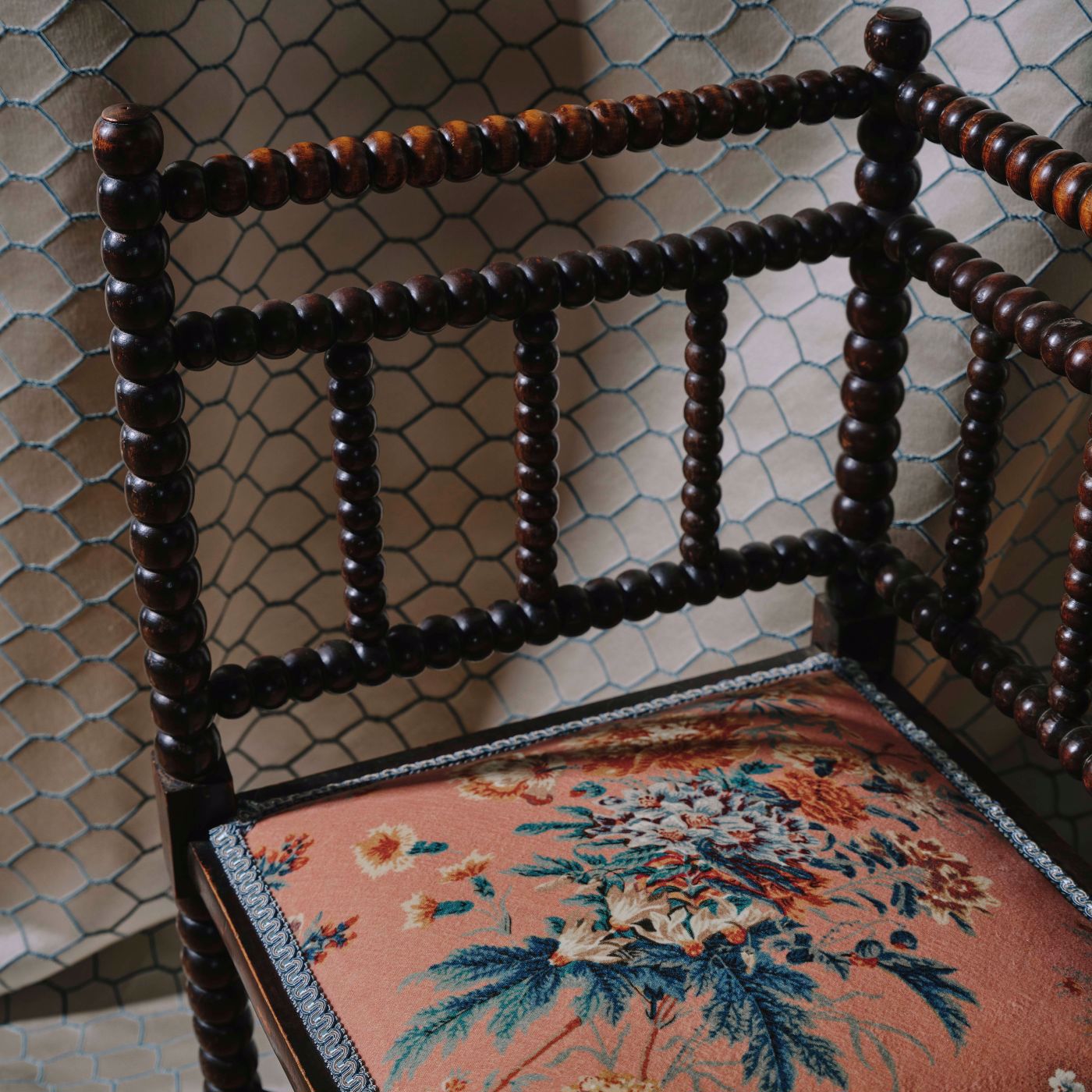 Sanderson - Lakeland Paradis Velvet Sandstone Fabric - DGDF227175 - Morris Wallpaper