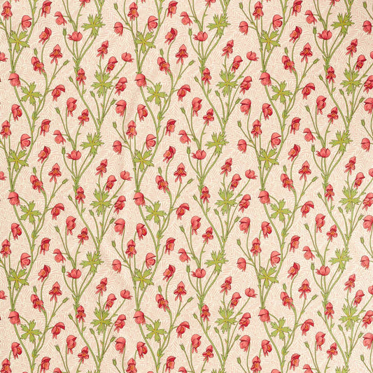 Sanderson - Monkshood Rhubarb Fabric - MVOF227220 - Morris Wallpaper