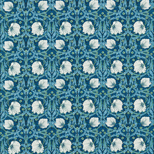Sanderson - Pimpernel Midnight/Opal Fabric - MVOF227212 - Morris Wallpaper