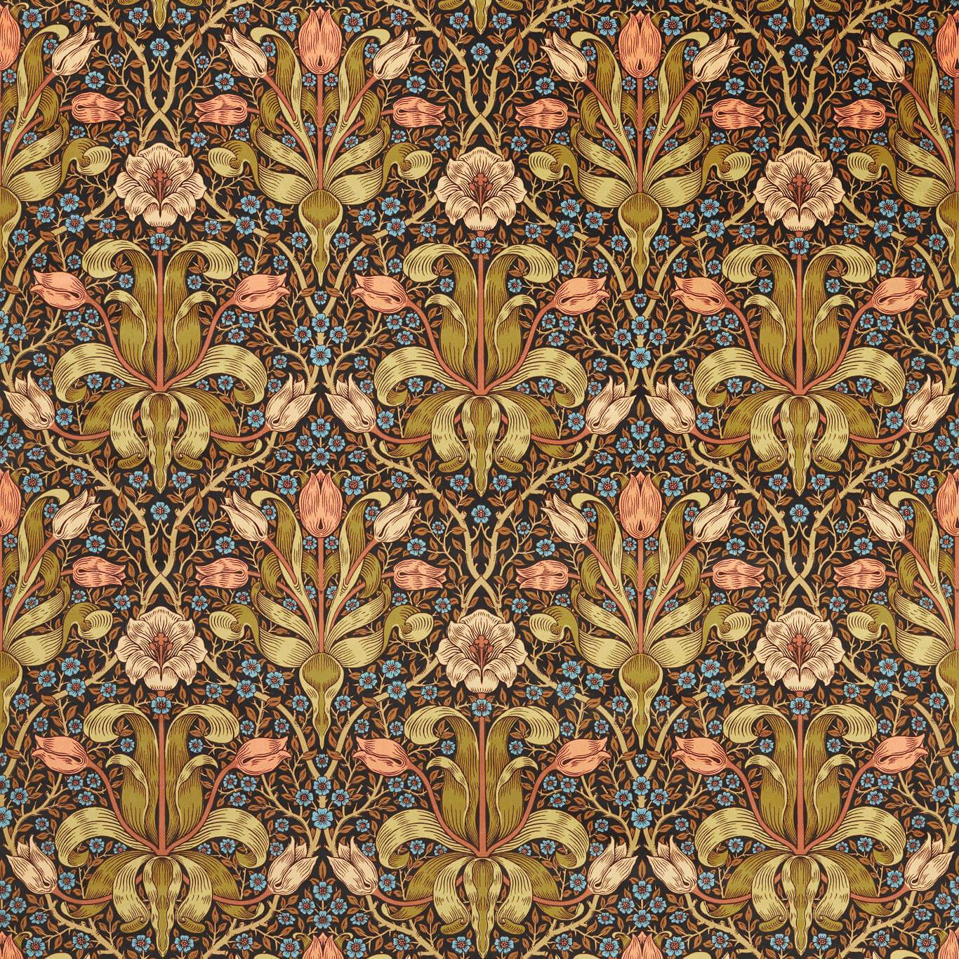 Sanderson - Spring Thicket Old Fashioned Fabric - MVOF227208 - Morris Wallpaper