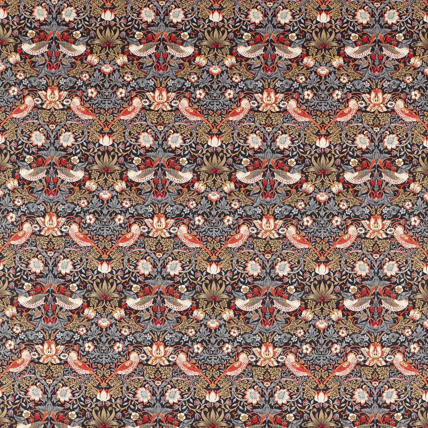 Sanderson - Strawberry Thief Old Fashioned Fabric - AARC520016 - Morris Wallpaper