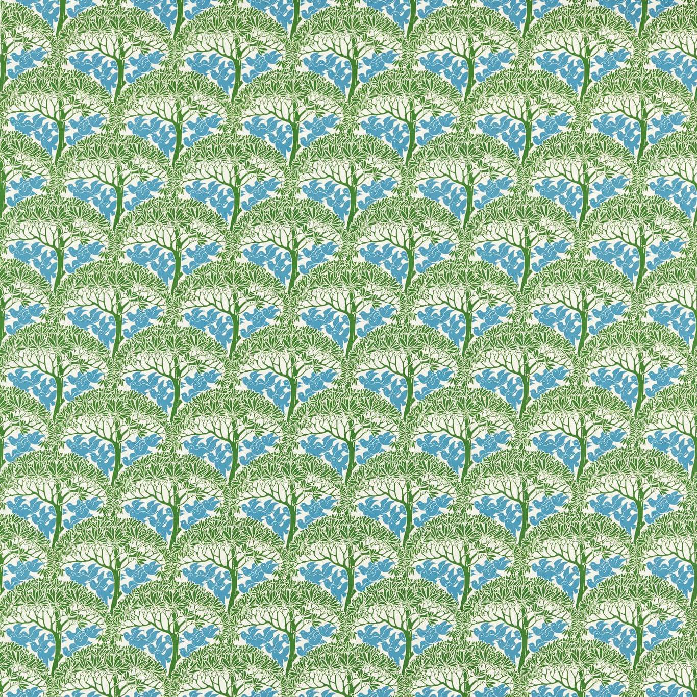 Sanderson - The Savaric Garden Green Fabric - MVOF227218 - Morris Wallpaper