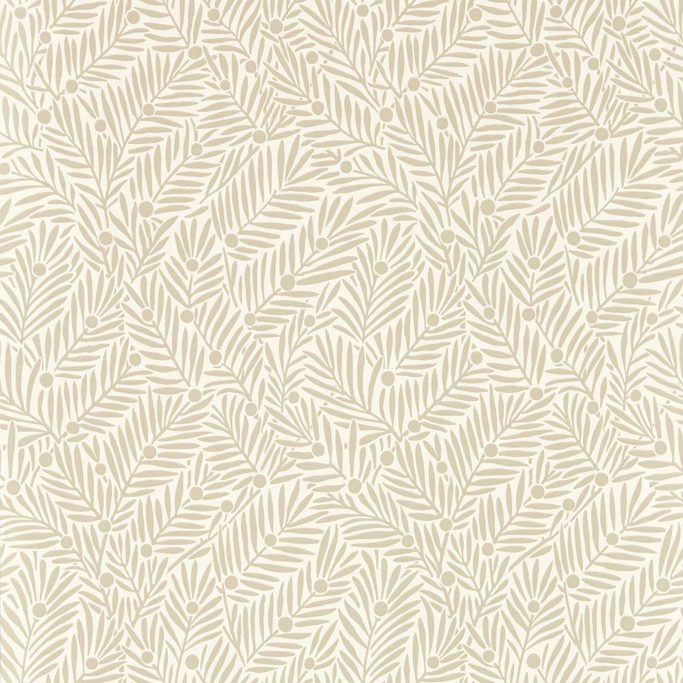 Sanderson - Yew & Aril Rice Paper Wallpaper - MVOW217347 - Morris Wallpaper