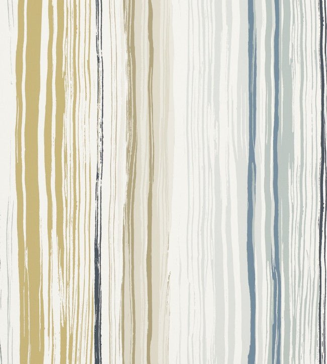 Zing Wallpaper - Denim / Ochre / Slate - 110826 - Scion