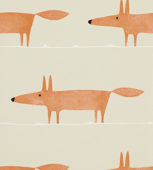 Mr Fox Wallpaper - Ginger - 110847 - Scion