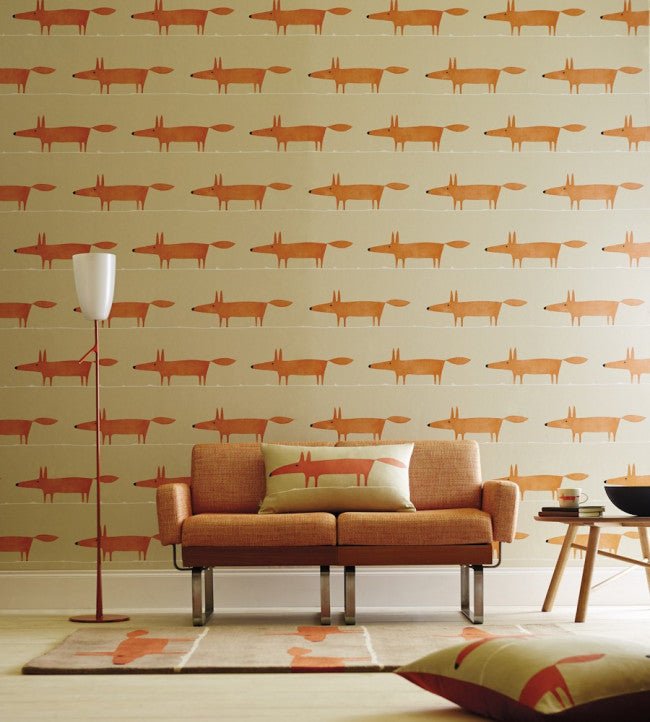 Mr Fox Wallpaper - Ginger - 110847 - Scion