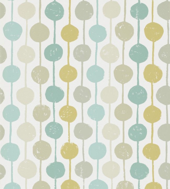 Taimi Wallpaper - Seaglass / Chalk / Honey - 111126 - Scion