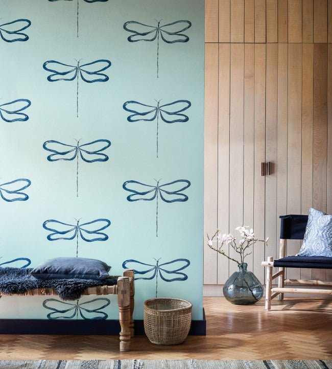 Dragonfly Wallpaper - Liquorice - 111932 - Scion