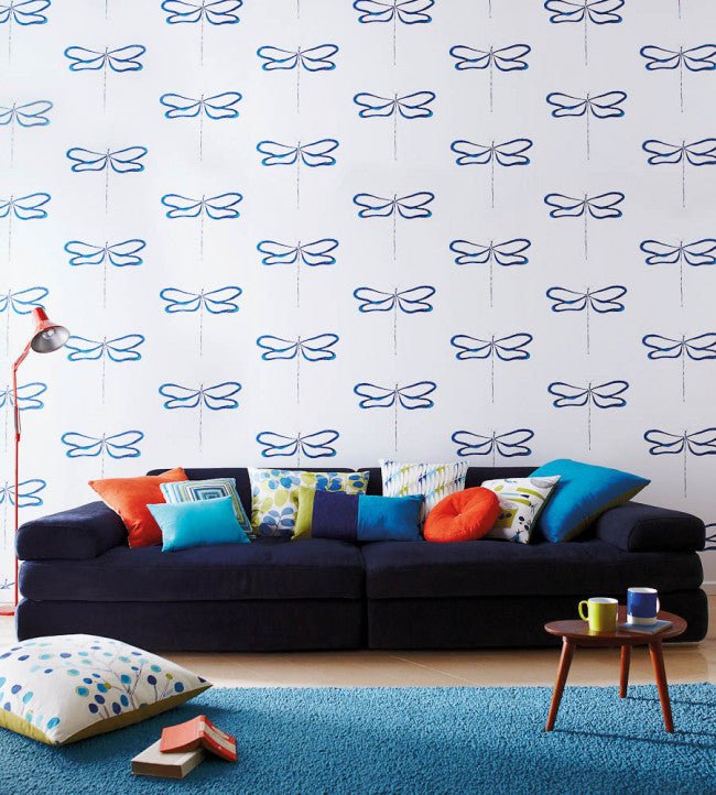 Dragonfly Wallpaper - Liquorice - 111932 - Scion