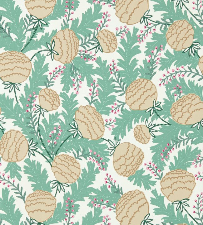 Cecilia Wallpaper - Sage / Buttercream - NART112796 - Scion