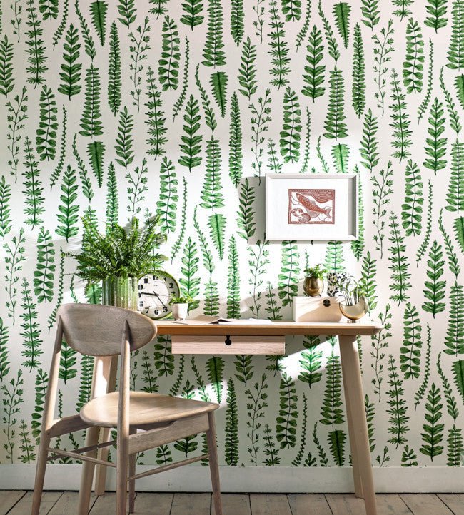 Ferns Wallpaper - Juniper - NART112798 - Scion