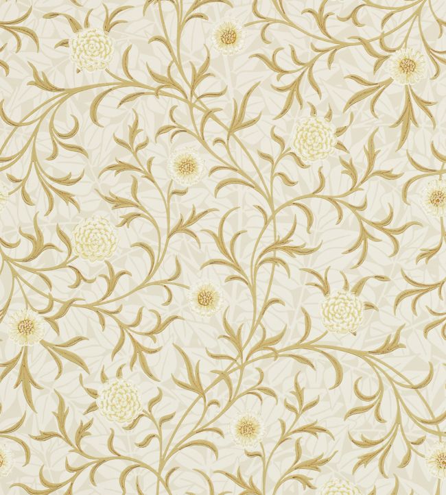 Scroll Wallpaper - Vellum/Biscuit - 210363 - Morris & Co