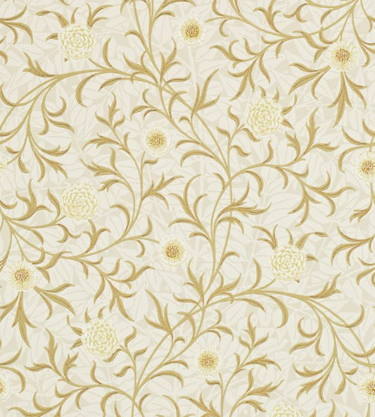 Scroll Wallpaper - Vellum/Biscuit - 210363 - Morris & Co