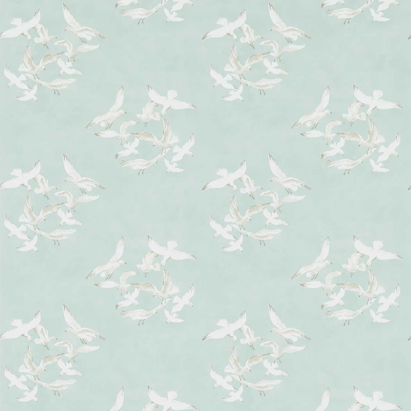 Seagulls Wallpaper - Eau De Nil - DVIN214586 - Sanderson - One Sixty - Morris Wallpaper
