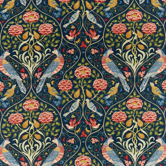 Seasons By May Fabric - Indigo - Morris & Co - 226591 - Premier Wallcovering