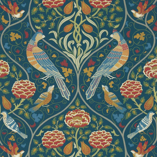 Seasons By May Wallpaper - Indigo - Morris & Co - 216686 - Morris Wallpaper